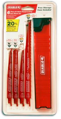 6PC Recip STL Blade Set