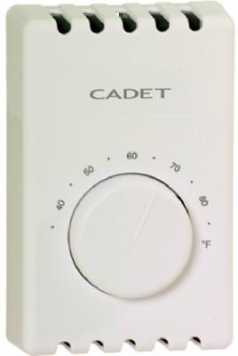 THERMOSTAT 2POLE WALL WH