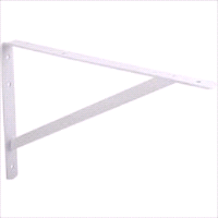 BRACKET SHELF HD WHITE 12X8IN