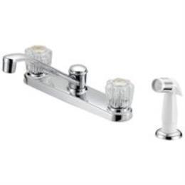 FAUCET KITCHEN 8IN 2HNDL CHRM
