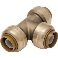 TEE PUSH FIT DZR BRASS 1X1X1IN