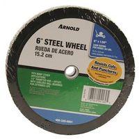 MOWER WHEEL STEEL HUB 6"X1.50"