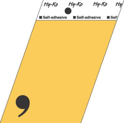 3-1/2"ALU Comma Sign