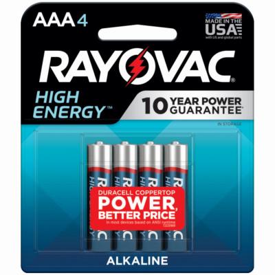RAYO4PK AAA ALK BATTERY