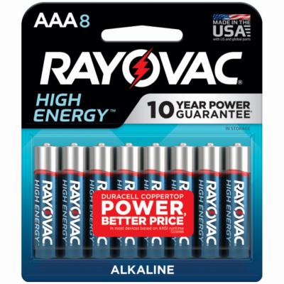 RAYO8PK AAA ALK BATTERY