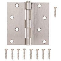 HINGE DOOR SQ RES 4IN SAT NKL