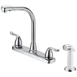 FAUCET KITCHEN 8IN PORC 2HNDL