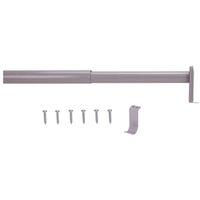 ROD CLOSET ADJ 48-72IN SILVER