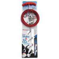 TIE OUT SPIRAL STAKE/CABLE