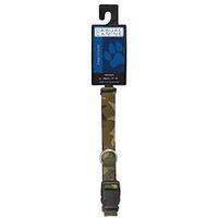 COLLAR DOG CAMO CC GRN 14-20IN