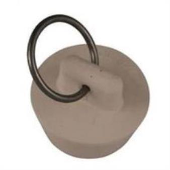 DRAIN STOPPER WHITE RUBB 7/8-1