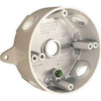4" ROUND ALUM WHT SPLICE BOX