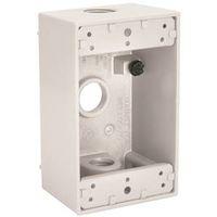 BOX OUTLET ALUM 1G 18.3 CU WHT