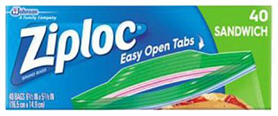 ZIPL 40CT SANDWICH BAG