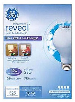 GE 4PK 29W WHT REV BULB