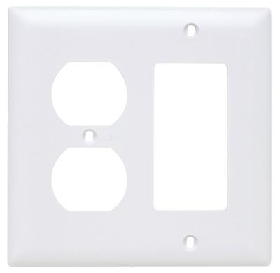 WHT 2G DECOR/DPLX PLATE