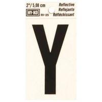 LETTER HOUSE Y 2IN REFL BLK