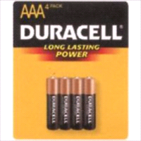 BATTERY ALKALINE CU TOP 4/AAA