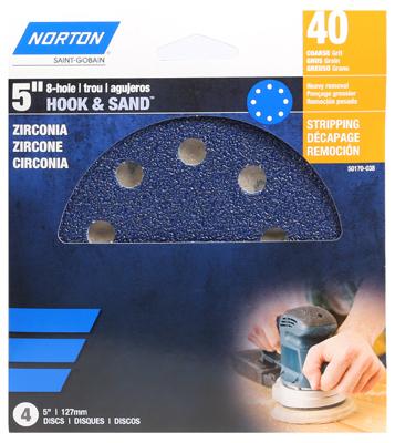 3PK 5" 40G 8HOLE DISC