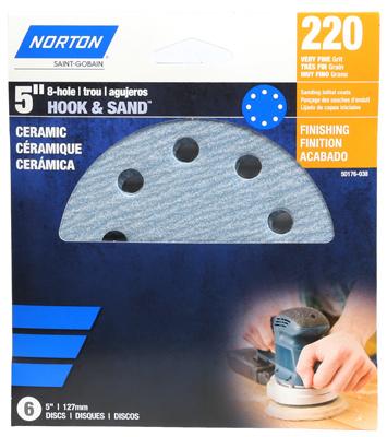 3PK 5" 220G 8HOLE DISC