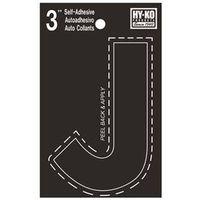 LETTER HOUSE J 3IN  VINYL BLK