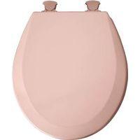 TOILET SEAT RND WOOD PINK