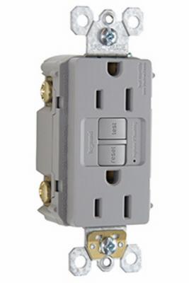 15A GRY SELF TEST GFCI