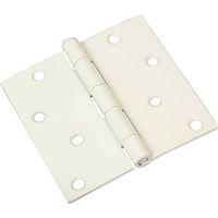 HINGE DOOR 4IN SQ CNR WHITE
