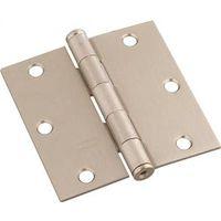 HINGE DOOR SQCORNER 3IN SATNIC
