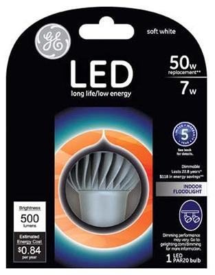 GE 7W SW PAR20 FLD BULB