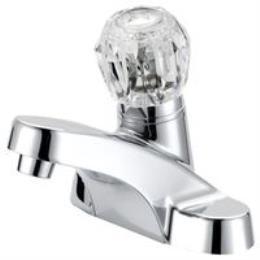 FAUCET LAV 4IN RD ACRYHNDL CHR