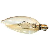 BULB CHNDLR 40W CLR SM BS 4/PK
