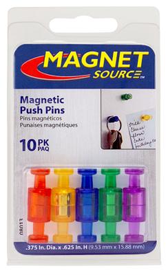 10CT PUSH PIN MAGNETS