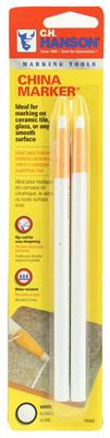 2PK WHT CHINA MARKER