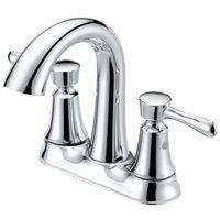 FAUCET LAV 4IN 2HNDL LEVER CHR