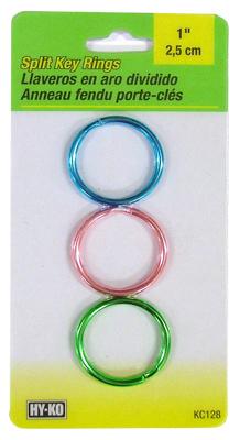 3PC 3IN1 SPLIT KEY RING