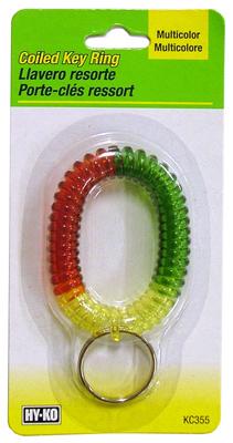 MULTI COILED KEY RINGS