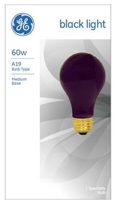 GE 60W BLK LGT Bulb