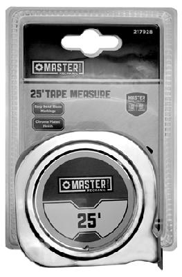 MM 25' CHR TAPE MEASURE