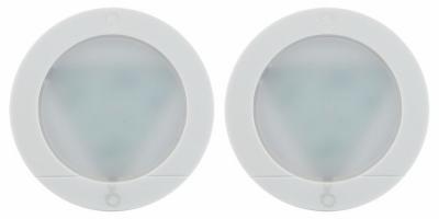 2PK WHT LED PUCK LIGHT