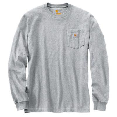 SM REG GRY LS Pock Tee
