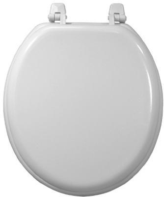 WHT WD COMP TOILET SEAT