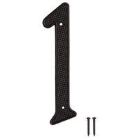HOUSE NUMBER 1 BLACK 4IN