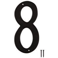 HOUSE NUMBER 8 BLACK 4IN