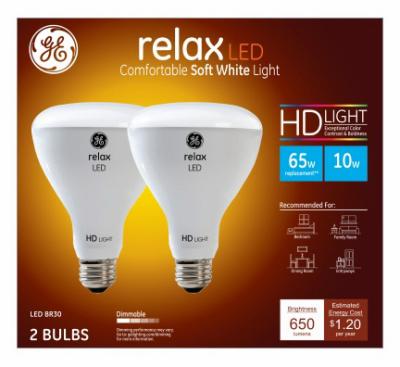 GE 2PK10W SW BR30 BULB