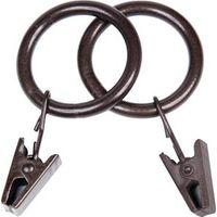 CLIP RING 5/8-3/4IN DARK BROWN