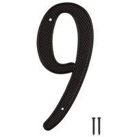 HOUSE NUMBER 9 BLACK 4IN