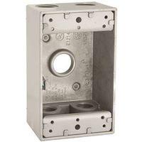 WALLPLATE BOX GRY 1G 5CT 3/4IN