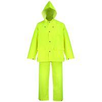 RAINSUIT POLYESTER YLW 3PC LRG