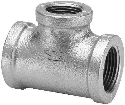 1-1/4x1 Galv Redu Tee